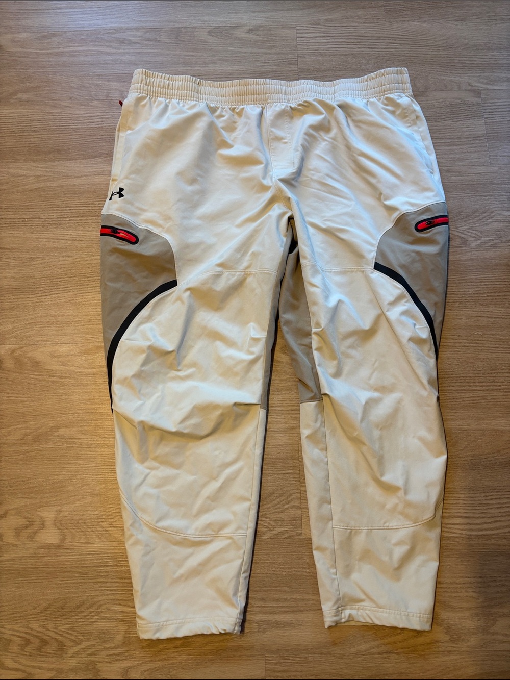 Under Armour Men’s 4XL UA Unstoppable Cargo Pants Beige Crème Color Block Gym